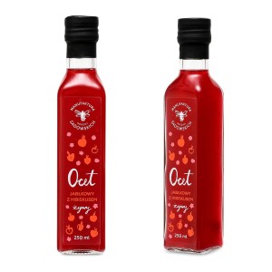 Ocet jabłkowy z hibiskusem 250 ml - Zakwasownia Rodziny Sadowskich