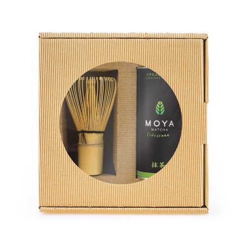 Zestaw Matcha Codzienna Bio 30 g + miotełka chasen - Moya Matcha