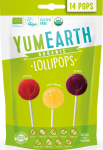 Lizaki owocowe kwaśne EKO 14 sztuk - YumEarth Organic