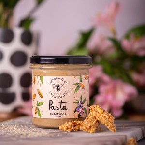 Pasta sezamowa tahini 300 g - Manufaktura Rodziny Sadowskich