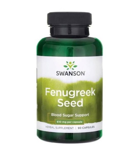 Kozieradka (Fenugreek) 610mg - 90 kapsułek - Swanson
