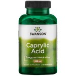 Caprylic Acid Kwas kaprylowy 600 mg 60 kapsułek - Swanson