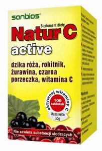 Natur C Active 500 mg 100 tabletek - Sanbios