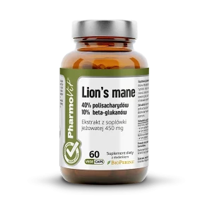 Lion's mane Soplówka jeżowata 60 kapsułek vege - PharmoVit