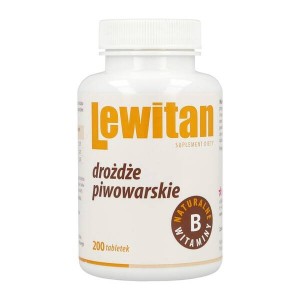 Lewitan Drożdże piwowarskie 100 g 200 tabletek - Centuria