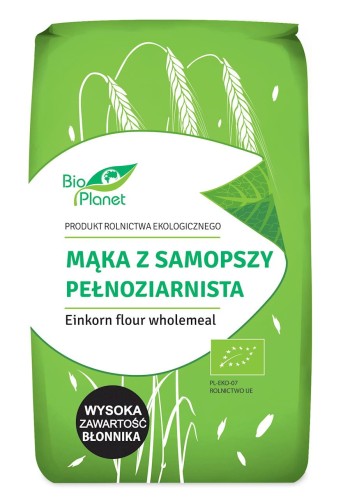 Mąka z płaskurki pełnoziarnista BIO 500 g - Bio Planet