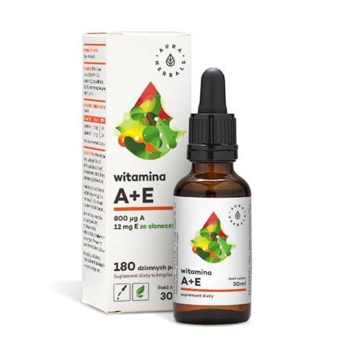 Witamina A+E krople 30 ml - Aura Herbals