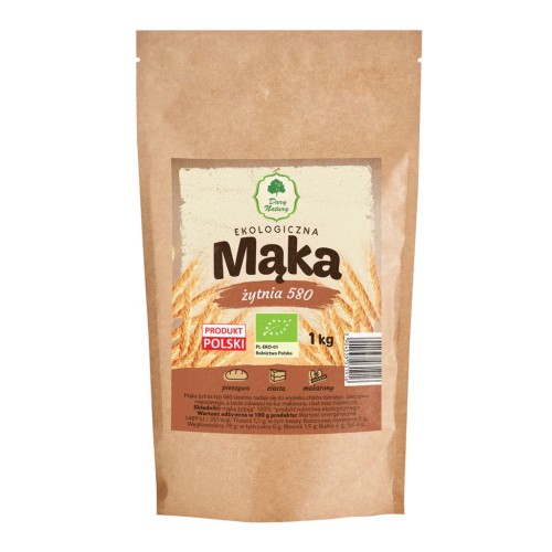 Mąka żytnia typ 580 EKO 1 kg - Dary Natury