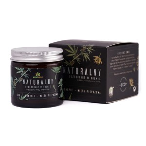 Naturalny dezodorant konopny w kremie dla mężczyzn CBD Mięta Pieprzowa 65 g - Hemp King