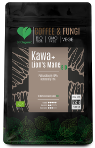 Kawa Arabica mielona + Lion's Mane BIO 252 g - BeOrganic