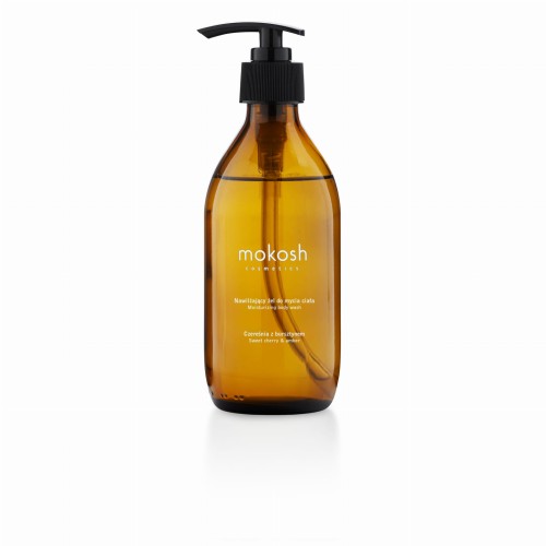 Nawilżający żel do mycia ciała Czereśnia z Bursztynem 300 ml - Mokosh