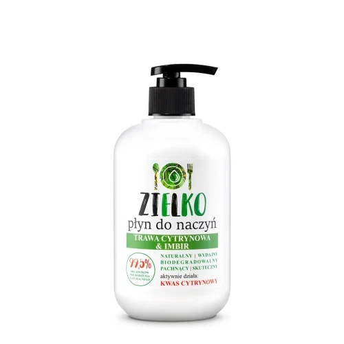 Płyn do mycia naczyń Trawa Cytrynowa Imbir 500 ml - Zielko