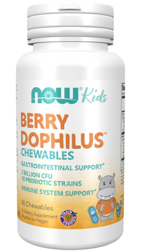 Berrydophilus Probiotyk dla dzieci 60 tabletek do ssania - Now