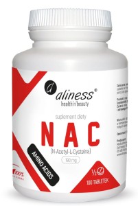 NAC N-Acetylo-L-Cysteina 190 mg 100 tabletek - Aliness