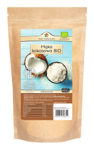 Mąka kokosowa BIO odtłuszczona 500 g - Pięć Przemian