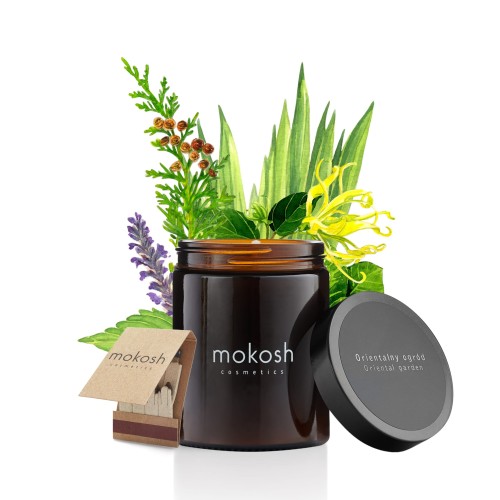Roślinna świeca sojowa Orientalny Ogród 180 ml / 140 g - Mokosh