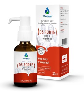 Witamina D3 FORTE 4000 IU z lanoliny krople 30 ml - Avitale