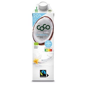 Coconut milk - napój kokosowy do picia 2% tłuszczu Fair Trade Bio 1 l - Coco dr Martins