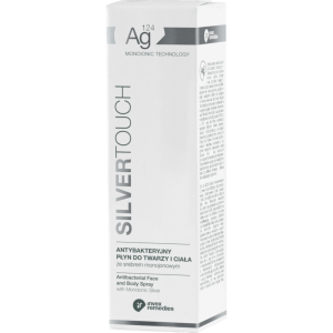 Antybakteryjny płyn do twarzy i ciała ze srebrem monojonowym Ag124 200 ml - Invex Remedies