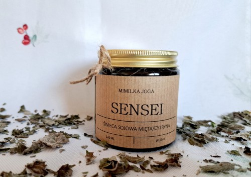Świeca sojowa SENSEI Mięta Cytryna 120 ml - Mimilka