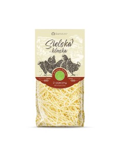 Makaron semolinowy 2-jajeczny krajanka cienka BIO Sielska Kluska 250 g - Bartolini