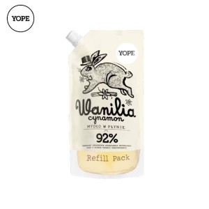 Mydło w płynie do rąk Wanilia i Cynamon refill 500 ml - Yope