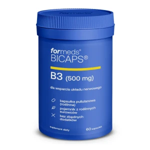 Bicaps Witamina B3 niacyna 60 kapsułek - ForMeds