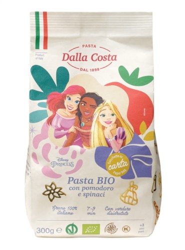 Makaron semolinowy trójkolorowy Disney Princess BIO 300 g - Dalla Costa