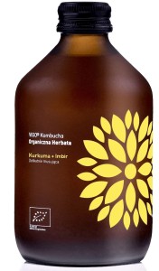 Kombucha z Kurkumą i Imbirem organiczna herbata bezglutenowa BIO 330 ml - Vigo