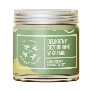 Delikatny dezodorant w kremie bezzapachowy 60 ml - Cztery Szpaki