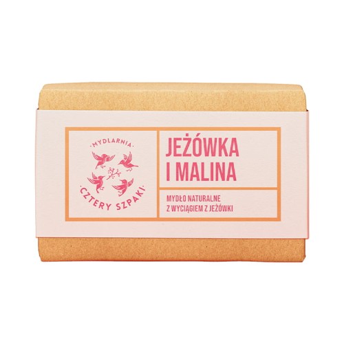 Mydło Jeżówka i Malina z wyciągiem z jeżówki 110 g - Cztery Szpaki