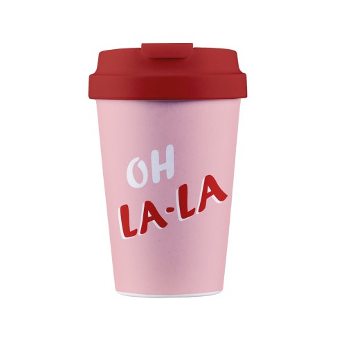 Kubek podróżny z tworzywa PLA Oh La - La 350 ml - Chic-mic