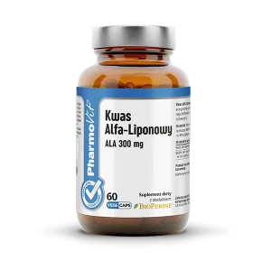 Kwas Alfa-Liponowy ALA 300 mg 60 kapsułek vege - PharmoVit