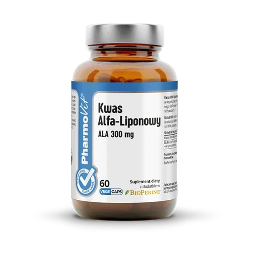 Kwas Alfa-Liponowy ALA 300 mg 60 kapsułek vege - PharmoVit