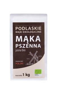Mąka pszenna jasna typ 550 BIO 1 kg - Podlaskie mąki ekologiczne Bio Life