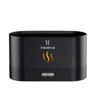 Dyfuzor ultradźwiękowy do olejków eterycznych Flame czarny - Your Candle Aromatherapy