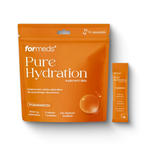 Elektrolity Pure Hydration pomarańcza 14 saszetek - ForMeds