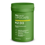 Witaminy K2 D3 liposomalne 60 kapsułek - ForMeds Lipocaps 