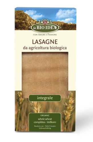 Makaron semolinowy razowy Lasagne BIO 250 g - La BIO IDEA