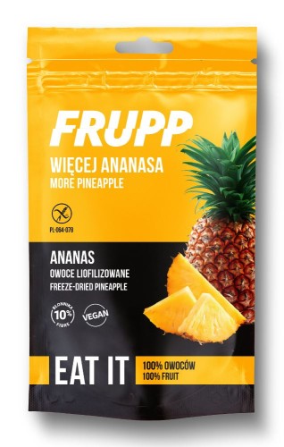 Ananas liofilizowany bezglutenowy Frupp 15 g - Celiko
