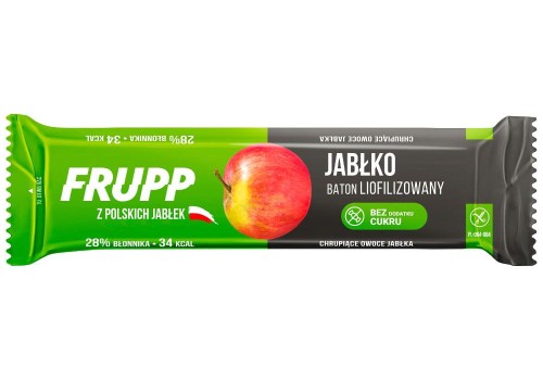 Baton liofilizowany jabłkowy bezglutenowy Frupp 9 g - Celiko