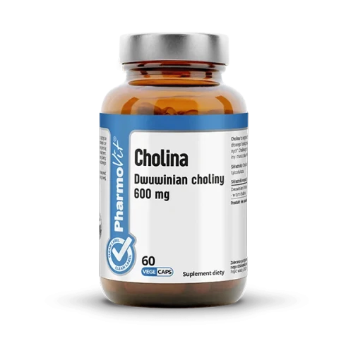 Cholina dwuwinian choliny 600 mg 60 kapsułek vege - PharmoVit