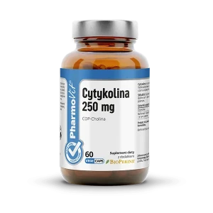 PRZECENA! (krótki termin) Cytykolina 250 mg CDP-Cholina 60 kapsułek vege - PharmoVit