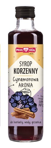 Syrop korzenny cynamonowa aronia 250 ml - Polska Róża