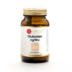 Glukonian cynku 90 kapsułek roślinnych - Yango