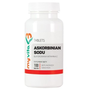 Askorbinian sodu buforowana witamina C 1000 mg 100 tabletek - MyVita
