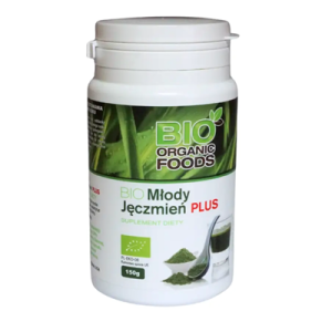 Młody jęczmień PLUS BIO 150 g - Bio Organic Foods 