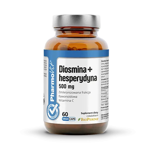 Diosmina + Hesperydyna 500 mg - 60 kapsułek - PharmoVit