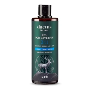 Żel pod prysznic 3w1 nawilżający 300 ml - Duetus for men