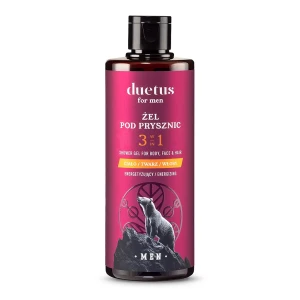 Żel pod prysznic 3w1 energetyzujący 300 ml - Duetus for men
